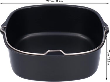 Форма для випічки Ejoyous Airfryer, Запіканка для фритюрниці Форма для торта Бочка для торта з антипригарним покриттям, для HD9925 HD9860 HD9905 01 Аксесуари для випічки у фритюрниці (22 см) Ejoyousptemdy7g58-12