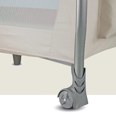 Дорожнє ліжечко Inglesina Lodge, сірий колір, сучасний дизайн, подвійна висота, зручне та портативне, захист від комах, багатофункціональне