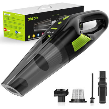 Ручний пилосос absob, акумуляторний автомобільний пилосос зі світлодіодним підсвічуванням, акумуляторний акумуляторний пилосос з ф