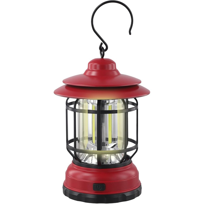 Світлодіодний кемпінговий ліхтар з акумуляторною батареєю, портативний вінтажний кінський ліхтар для походів та кемпінгу, з плавним регулюванням яскравості, 120 120 200 мм, 275 г