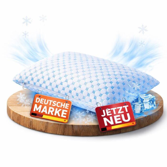 Охолоджувальна подушка 40x80, подушка з піни з ефектом пам&39яті, ергономічна подушка для підтримки шиї, подушка для шиї, подушка 40x80, охолоджувальна подушка, подушка для відновлення, (хмарна подушка Cloudpillo англ.)