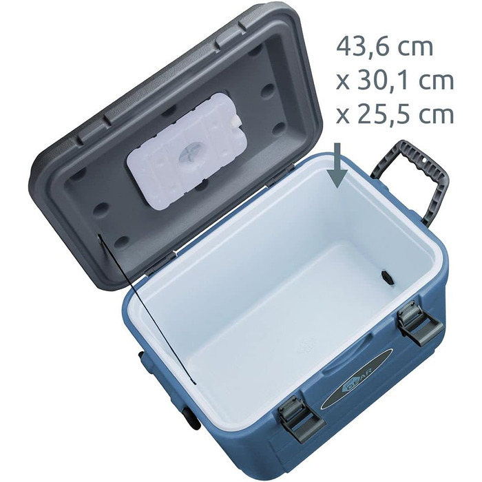 Бокс-холодильник з міцною поліуретановою ізоляцією Пасивний холодильник для кемпінгу, пікніків, фестивалів Зберігає їжу холодною або теплою до 47 годин, міцний HDPE, зручний для транспортування, 30L