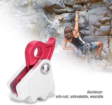 Пристрій для спуску з мотузкою MAGT Climbing Stopper 15KN із самогальмівним зупинником для рятувального мотузкового пристрою діаметром 9-12 мм із кільцем для спуску, альпіністське спорядження