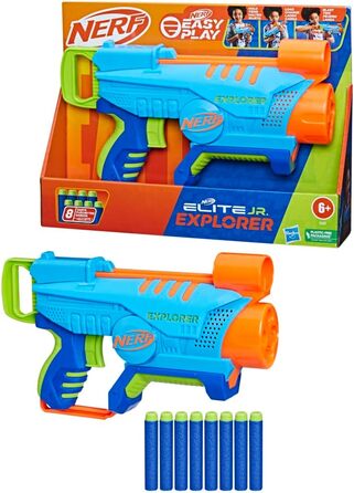 Легко заряджається та стріляє, 8 дротиків Nerf Elite, вік від 6 років і старше