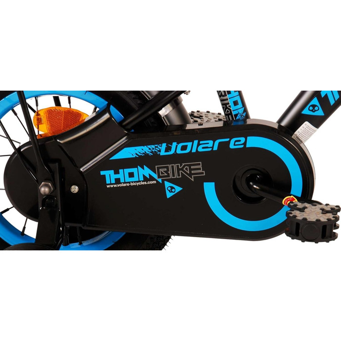 Дитячий велосипед Volare Thombike для хлопчиків, 12 дюймів, Чорно-синій