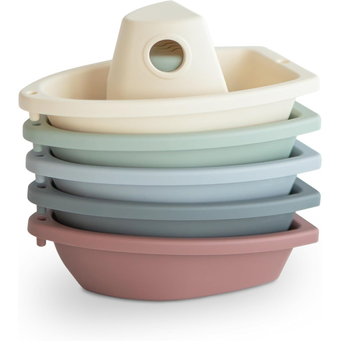 Іграшка для купання Mushie 5 корабликів для немовлят і дітей від 1 року Іграшка для ванни Іграшка для басейну з ПП пластику для ве