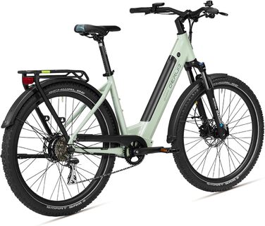 Електровелосипед DERUIZ Quartz SUV 27,5 дюймів з акумулятором 644 Втгод, двигуном 250 Вт 55 Нм, гідравлічними гальмами, 8-швидкісним перемикачем швидкостей, розміром рами 46 см, електричний велосипед для бездоріжжя та міста для чоловіків та жінок, максима