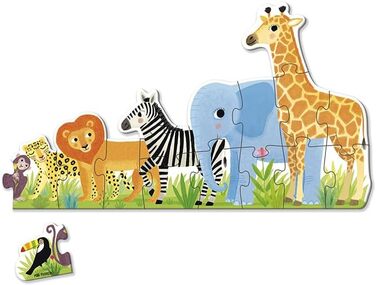 Пазл XXL&39 - Джунглі, від малого до великого, від 2 років, 53426 - &39