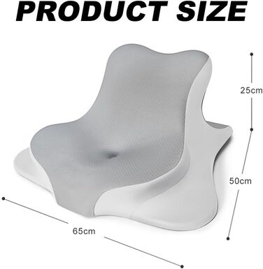 Подушка для шиї, подушка для голови, подушка для читання для ліжка та дивана, ергономічна клиноподібна подушка з піни з ефектом пам&39яті для підтримки спини та шиї, багатофункціональна клиноподібна подушка для сну на боці, спині та животі