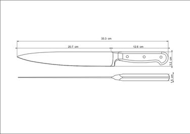 Ніж кухарський TRAMONTINA CENTURY, 203 мм (508390)