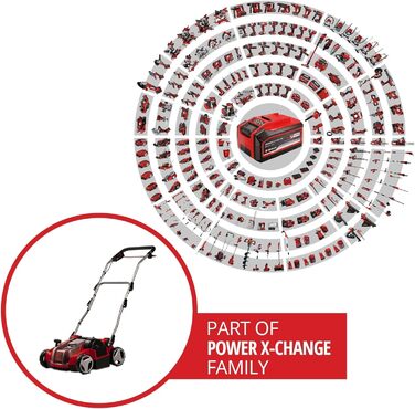 Аератор-садовий пилосос GE-SC 36/35 Li-Solo Power X-Change (36 В, ширина захвату 35 см, безщітковий двигун, вал з 16 ножами, складана ручка керування, без акумулятора) без валу-щітки та мішка для збору сміття