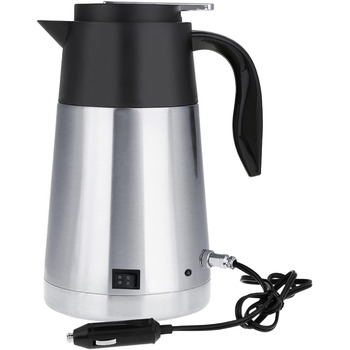 Автомобільний електричний чайник, 12V/24V 1300ml з нержавіючої сталі автомобіль вантажівка подорож чайник чайник нагрівання води ч