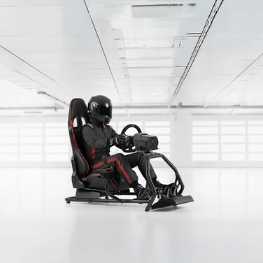 Симулятор кокпіта гоночного сидіння - повністю регульований - без кріплення для монітора