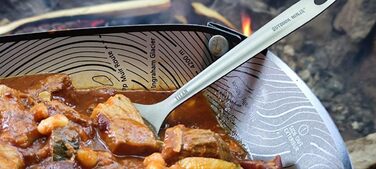 Набір титанових столових приборів надлегкі столові прибори для кемпінгу з ножем, виделкою, ложкою, відкривачкою для пляшок та консервів, включаючи повітропроникний сітчастий чохол для швидкого сушіння