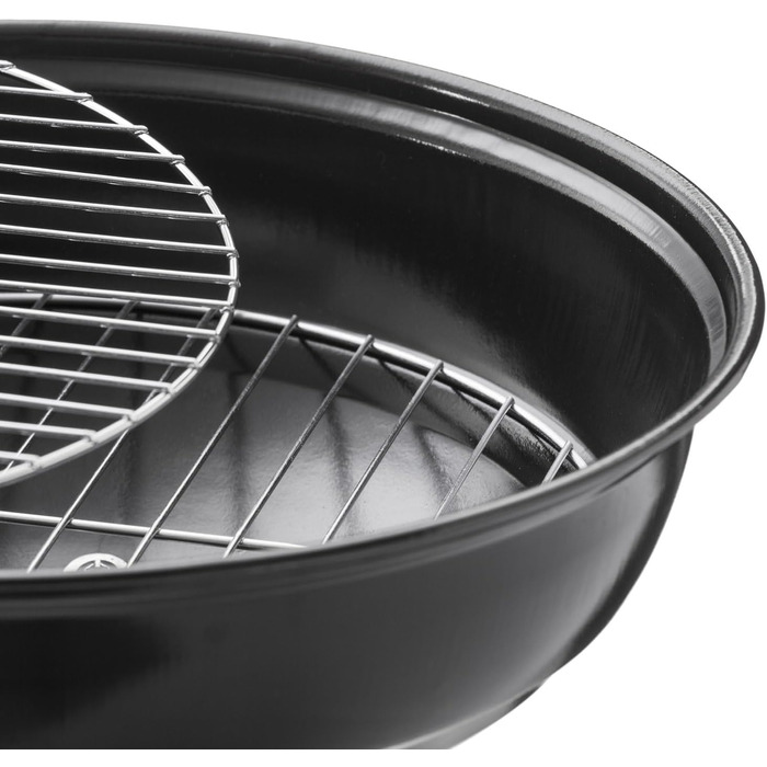 Мікрогриль для кемпінгу, гриль-чайник, міні-гриль компактний дорожній гриль на деревному вугіллі, настільний гриль, емальована нержавіюча сталь, 38 см (зелений)