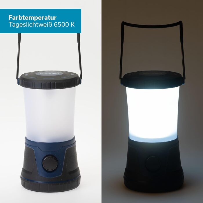 Ліхтар для кемпінгу Skandika Talvik Світлодіодний ліхтар, 1500 люмен, акумуляторний, 4400 мАг, плавне регулювання яскравості, функція зовнішнього акумулятора Ліхтар для кемпінгу, активного відпочинку на свіжому повітрі, походів, аварійне освітлення