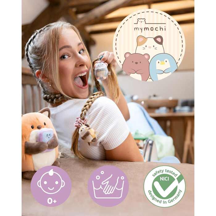 М'яка іграшка NICI mymochi Cuddly Toy Set Penguin Waddle 61143, 8 см