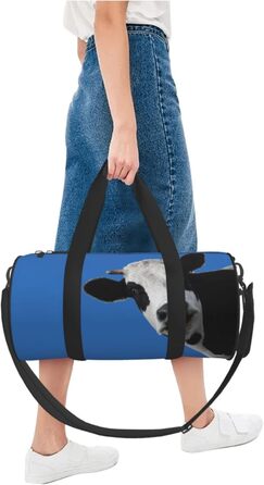 Спортивна сумка, дорожня сумка, сумка для подорожей, з принтом Веселка, сумка на нічліг, чорна, універсальний розмір