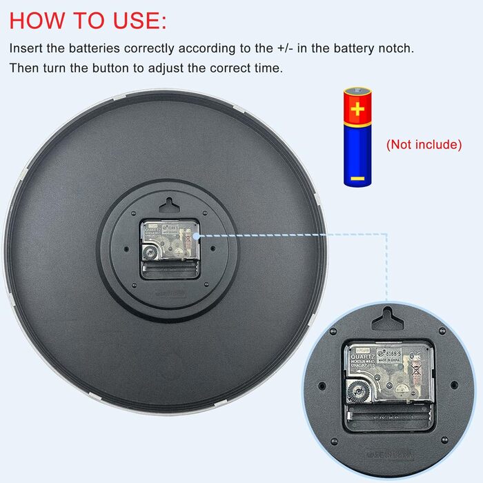 Настінний годинник Nutabevr 30 см, сучасний кварцовий безшумний настінний годинник круглий без цокання декоративний настінний годи