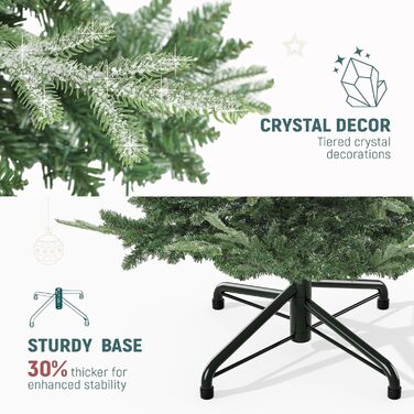 Штучна різдвяна ялинка з вогнями 198 см YITAHOME