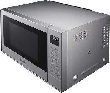 Мікрохвильова піч Panasonic NN-CT57JMGPG (1000 Вт, з грилем і гарячим повітрям, інверторна мікрохвильова піч, 27 літрів, низька монтажна глибина) Срібло Срібло Одинарний