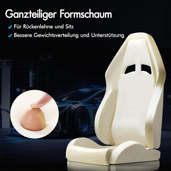 Ігрове крісло ALFORDSON, офісне крісло, з 2-точковим масажем, підставкою для ніг, підголівником та поперековою подушкою, регульована спинка 150, штучна шкіра, рожевий