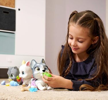 Прибл. 15 см) - іграшкова собака з функцією пиття та змочування для дітей від 3 років - інтерактивна тварина-немовля з ігровими ак