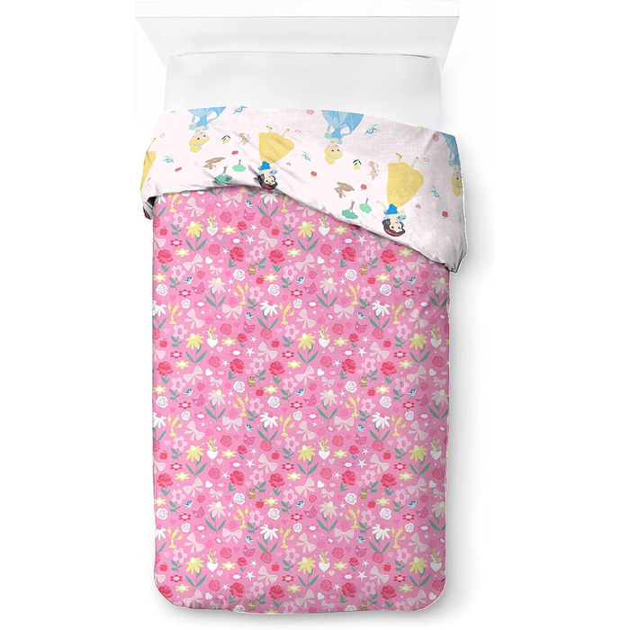 Постільна білизна Disney princess силует 140 x 200 см, 100 бавовна, для односпального ліжка, містить підодіяльник і наволочку 65 x