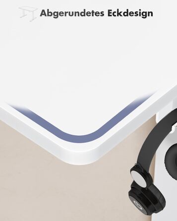 Письмовий стіл Devoko з регульованою висотою, стіл з електричним регулюванням висоти, офісний стіл для роботи сидячи та стоячи, комп&39ютерний стіл з функцією пам&39яті, стіл для роботи стоячи, офісний стіл, 120 x 60 см, білий