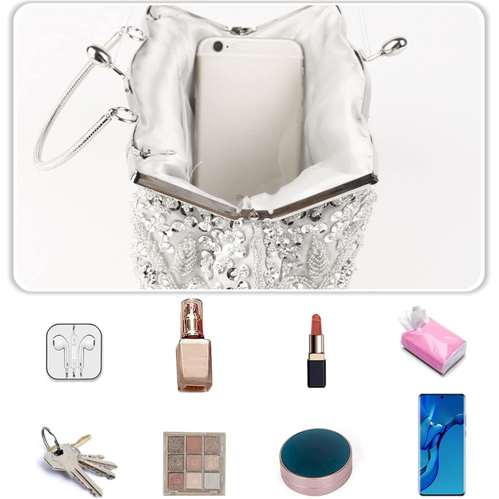 Жіноча перлинна сумочка ручної роботи з квітковим візерунком. Елегантне вінтажне клатч, невелика сумочка на ланцюжку через плече для вечірок, банкетів, весіль та випускних