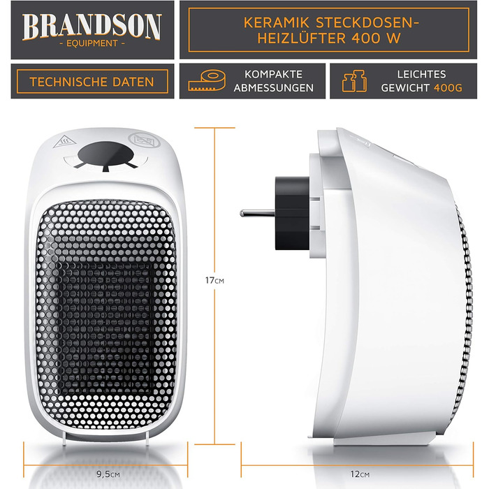 Енергозберігаючий, тихий вентилятор-обігрівач - підключається до мережі - керамічний нагрівальний елемент з термостатом - захист від перегріву - невеликий підключається до мережі вентилятор-обігрівач/променевий обігрівач - для ванної кімнати, спальні, офі