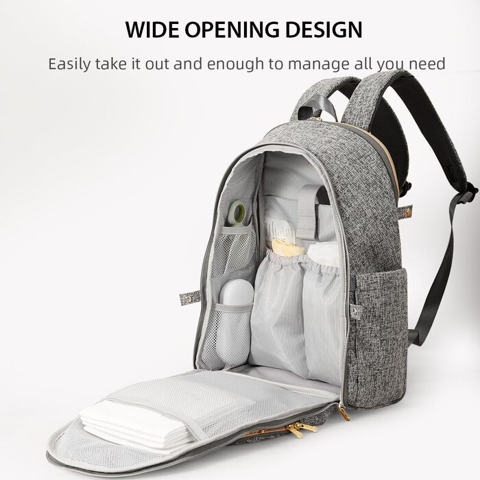 Сумка для мами Sunveno Багатофункціональна розбірна сумка для мами Великий пеленальний рюкзак з багатофункціональними сумками для