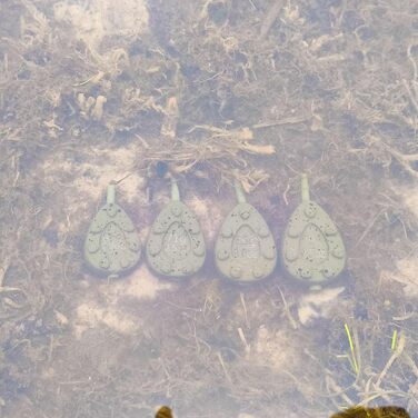 Набір повідків для коропа, 8 шт. - 2 кожного по 56 г/71 г/85 г/99 г Повідці для коропа, Повідці для коропа, Рибальські повідці, Донні повідці, Ловля коропа - Рибальські аксесуари, Вбудовані овальні, Камуфляжно-зелені, 2 кожного по 56 г/71 г/85 г/99 г