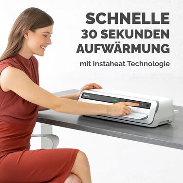 Ламінатор Fellowes Venus A3 для гарячого ламінування ламінуючих пакетів товщиною 80-250 мікрон, інтенсивне використання, автоматичний реверс, включачно з 10 пакетами для ламінування, білий