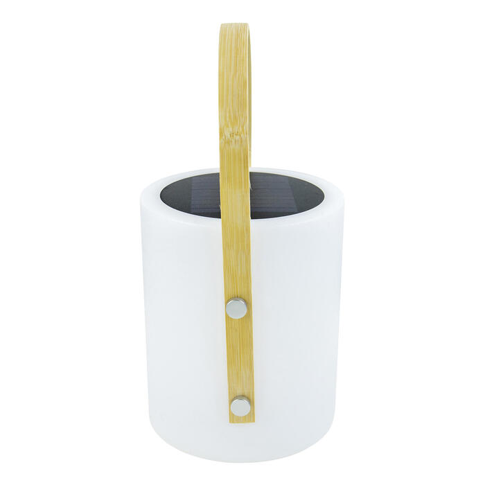 Ліхтар кемпінговий Bo-Camp Longford Solar 150 Lumen Bamboo/White (5818878)