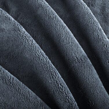 Ковдра Grfenstayn Snuggle з рукавами та кишенею для ніг - Пухнаста ковдра, яку можна носити - Стандарт Oeko-Tex 100 - Ковдра з рукавами для жінок та чоловіків - Плед для телевізора (Антрацит, 200x170 см) 200x170 см з кишенею для ніг Антрацит