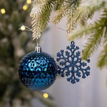 Різдвяних прикрас 50 шт сапфірово-синій Briful