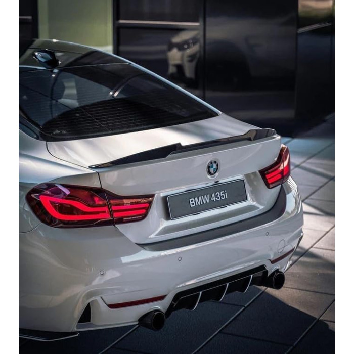 Задній спойлер MpTuned Carbon Look M4, підходить для BMW 4 Series F32 2-дверне купе 2014-2019 420i 428i 430i 435i 440i Задня спойлерна губа