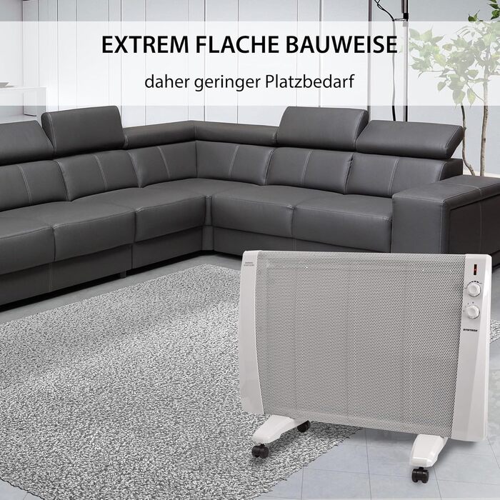 Інфрачервоний обігрівач Syntrox White Glimpa Радіаційний обігрівач Інфрачервоний обігрівач, ефективне опалення приміщення, захист від перегріву, швидкий розподіл тепла, захист від бризок