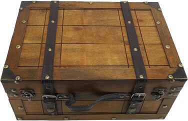 Декоративна скринька для зберігання Taidda у вінтажному ретро-стилі з дерева для організації дому, прикраса журнального столика