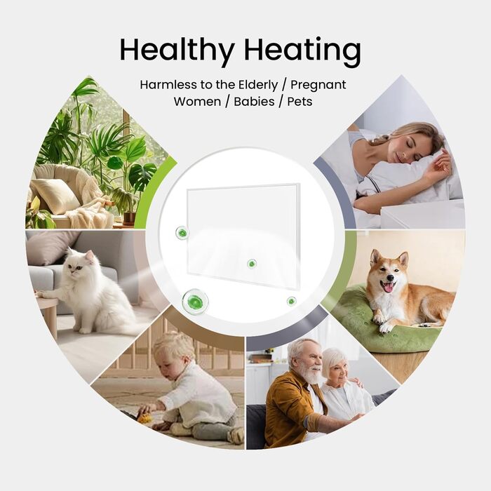 Інфрачервоний обігрівач 180 Вт, настінний інфрачервоний обігрівач до 120 градусів Цельсія для 2-5 м - 1-3 хвилини до робочої температури - сертифіковано TV 10-річна гарантія space 180 Вт - без термостата