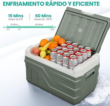 Портативний електричний холодильник, 27 л, автомобільний холодильник 12/24 В постійного струму 100 240 В змінного струму Електричн