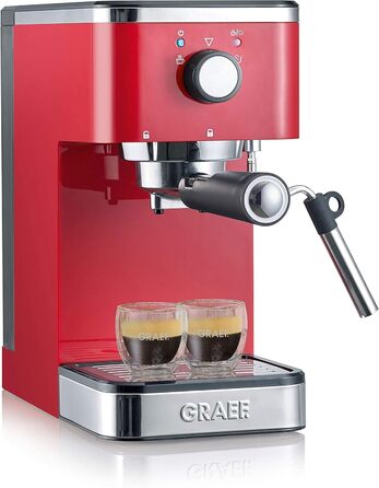 Кавоварка для еспресо Graef Salita з тримачем для сита Red 1400 Вт