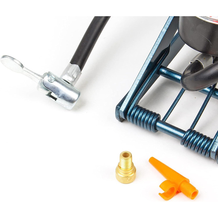 Ножний насос SKS GERMANY TWIN AIR, подвійний циліндр, до 5 бар/73 PSI, сталь