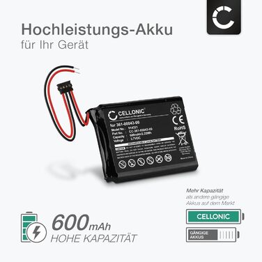 Акумуляторна навігаційна система, сумісна з Garmin Edge 520, Edge 820, Edge 500 (600 мАг, 3,7 В) набір інструментів, 17-дюймова заміна 361-0043-00 361-0043-01