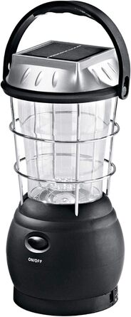Світлодіодний ліхтар BERGER Solar Tent Lamp Лампа для кемпінгу без батарей, від сонячної батареї, кривошипної лампи або кабелю, завжди готова до використання в надзвичайних ситуаціях із 3 режимами освітлення холодно-біла, довговічна та енергоефективна