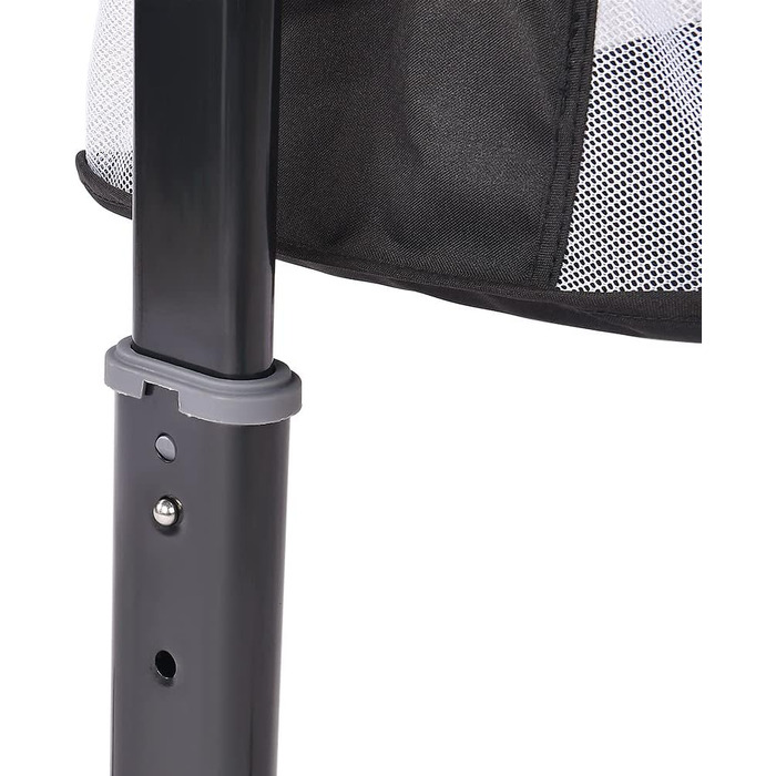 Дитяча колиска LANTUS, люлька, дорожнє ліжечко, складне дитяче ліжечко, бічне ліжко, колиска-гойдалка з функцією гойдання, включаючи москітну сітку, матрац та сумку (92 * 58 * 70-90 см (чорна))