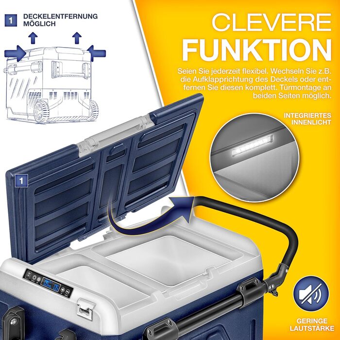 Компресорна холодильна камера електрична 40-60 літрів Морозильна камера електрична WIFI-APP управління 12/24 V 230V Холодильник до