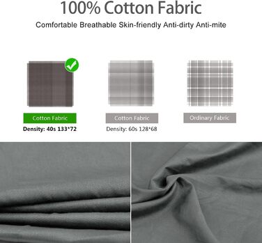 Бавовняний спальний мішок MYCARBON 2-в-1, 95x220 см, надлегкий спальний мішок із захисним чохлом на блискавці, ідеально підходить для походів, подорожей, кемпінгу, активного відпочинку, хостелів, гірських хатин, сірий