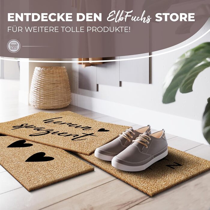 Кокосовий килимок для дверей 100x35 см, місце для паркування взуття Надзвичайно міцний та нековзний кокосовий килимок Для внутрішніх та критих зовнішніх приміщень Ідеально підходить як килимок для уловлювання бруду та входу, місце для паркування взуття 01